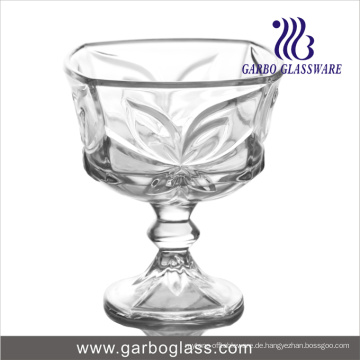 Footed Glass Eiscreme mit Bowknot Design